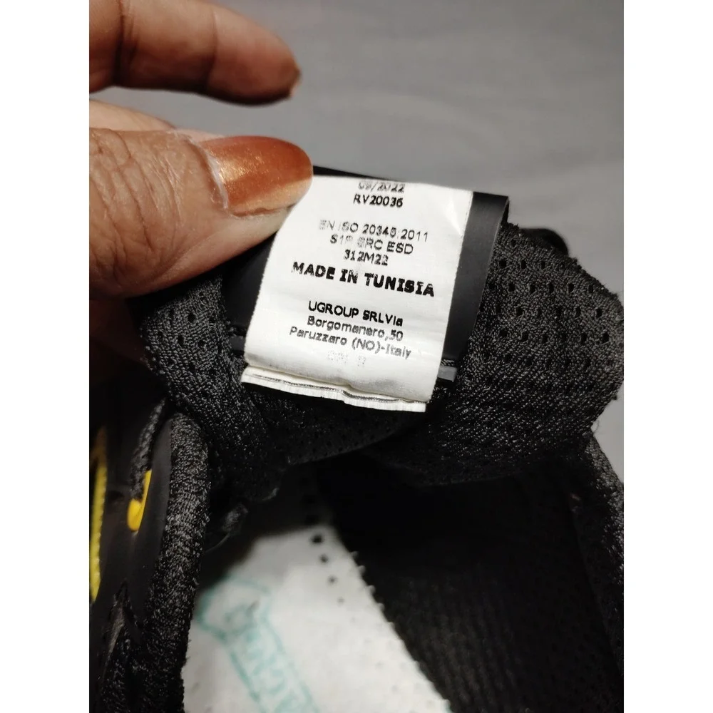 U-Power Matt S3 Black 10.5 Lace Ultra Lightweight Safety Midsole Toecap Trainers